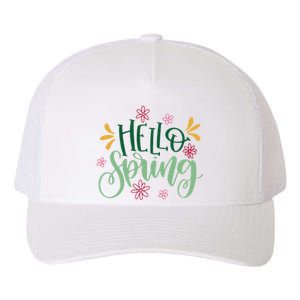 Hello Spring Flowers Yupoong Adult 5-Panel Trucker Hat