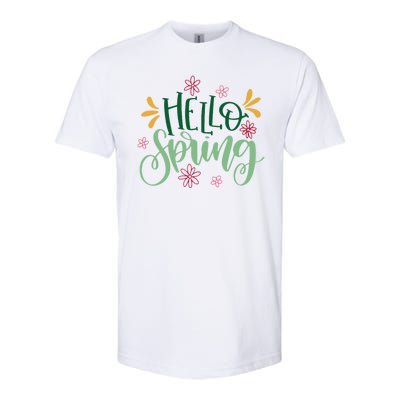 Hello Spring Flowers Softstyle® CVC T-Shirt