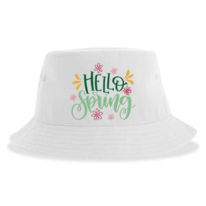 Hello Spring Flowers Sustainable Bucket Hat