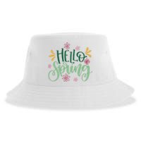 Hello Spring Flowers Sustainable Bucket Hat