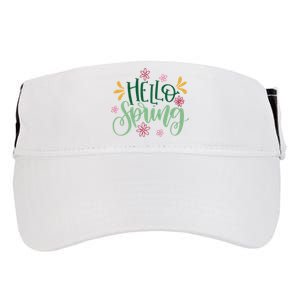 Hello Spring Flowers Adult Drive Performance Visor