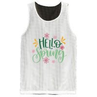 Hello Spring Flowers Mesh Reversible Basketball Jersey Tank