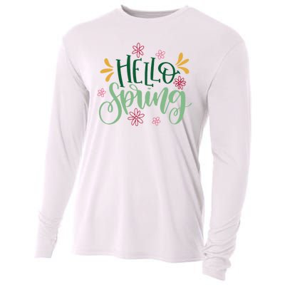 Hello Spring Flowers Cooling Performance Long Sleeve Crew