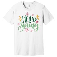 Hello Spring Flowers Premium T-Shirt