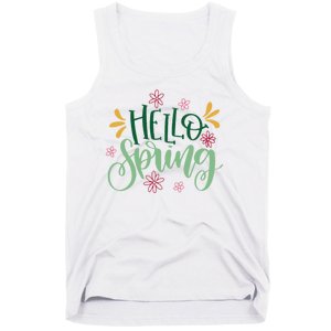 Hello Spring Flowers Tank Top