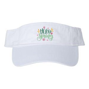 Hello Spring Flowers Valucap Bio-Washed Visor