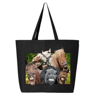 Horses Selfie Funny 25L Jumbo Tote