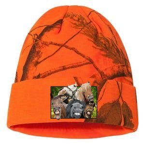 Horses Selfie Funny Kati Licensed 12" Camo Beanie