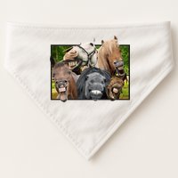 Horses Selfie Funny USA-Made Doggie Bandana