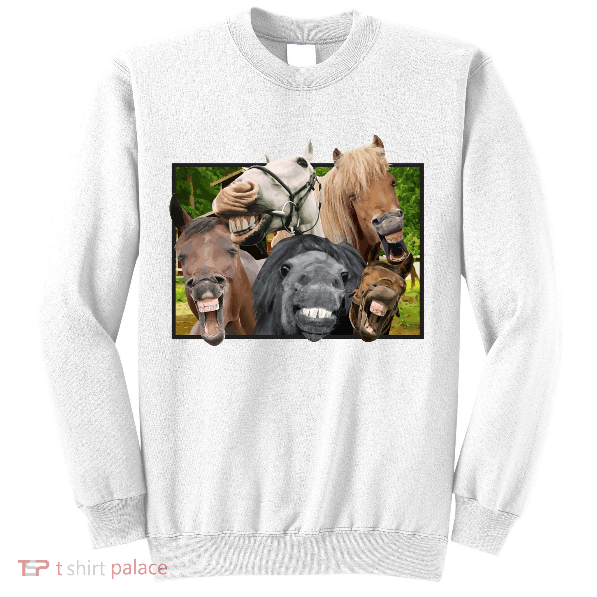 Horses Selfie Funny Sweatshirt