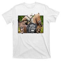 Horses Selfie Funny T-Shirt