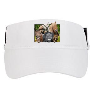 Horses Selfie Funny Adult Drive Performance Visor