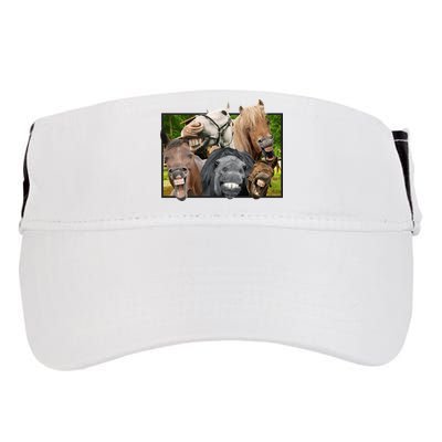 Horses Selfie Funny Adult Drive Performance Visor