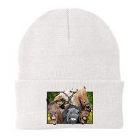 Horses Selfie Funny Knit Cap Winter Beanie