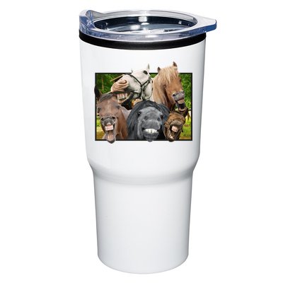 Horses Selfie Funny Tumbler