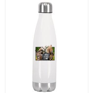 Horses Selfie Funny Stainless Steel Insulated Water Bottle