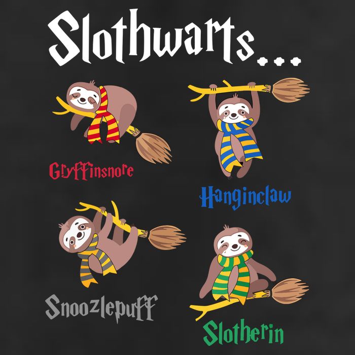 Harry Slothwarts Funny Birthday Gift Sloth Adult Drive Performance Visor