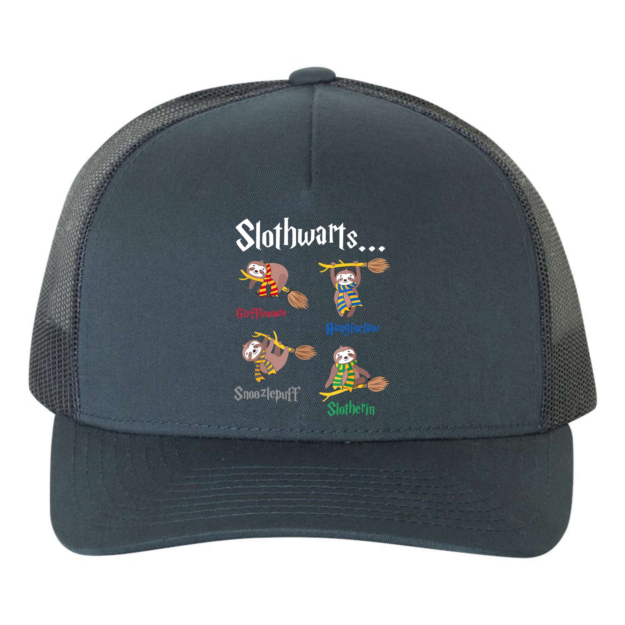 Harry Slothwarts Funny Birthday Gift Sloth Yupoong Adult 5-Panel Trucker Hat