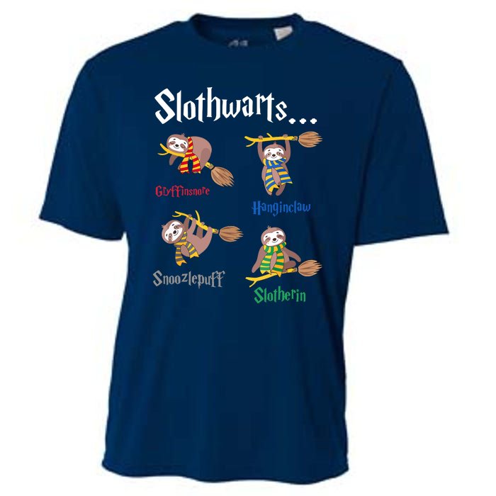 Harry Slothwarts Funny Birthday Gift Sloth Cooling Performance Crew T-Shirt