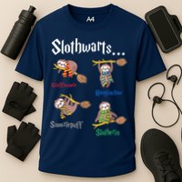 Harry Slothwarts Funny Birthday Gift Sloth Cooling Performance Crew T-Shirt