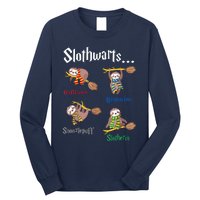 Harry Slothwarts Funny Birthday Gift Sloth Long Sleeve Shirt