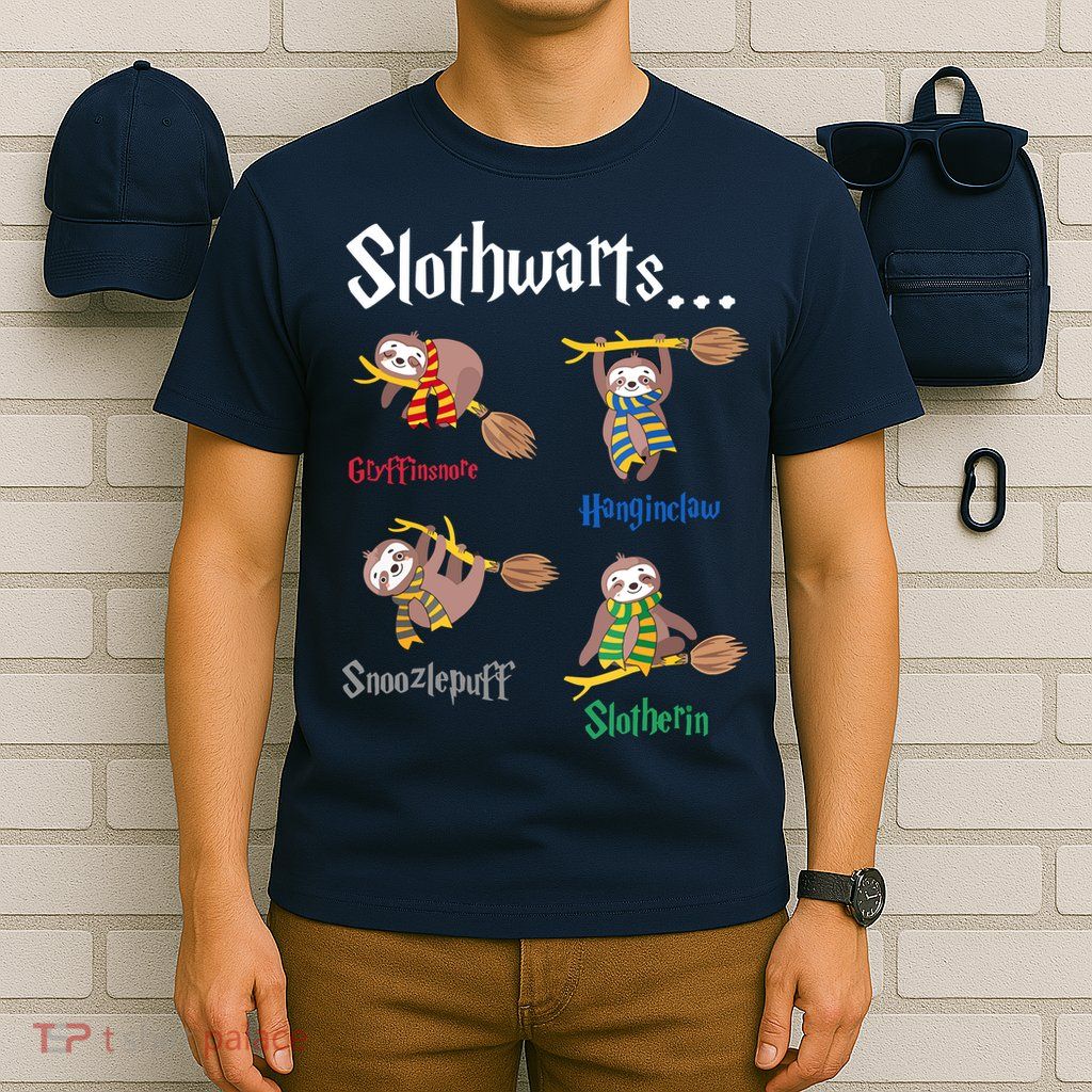Harry Slothwarts Funny Birthday Gift Sloth T-Shirt