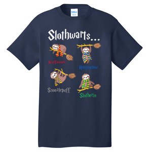 Harry Slothwarts Funny Birthday Gift Sloth Tall T-Shirt