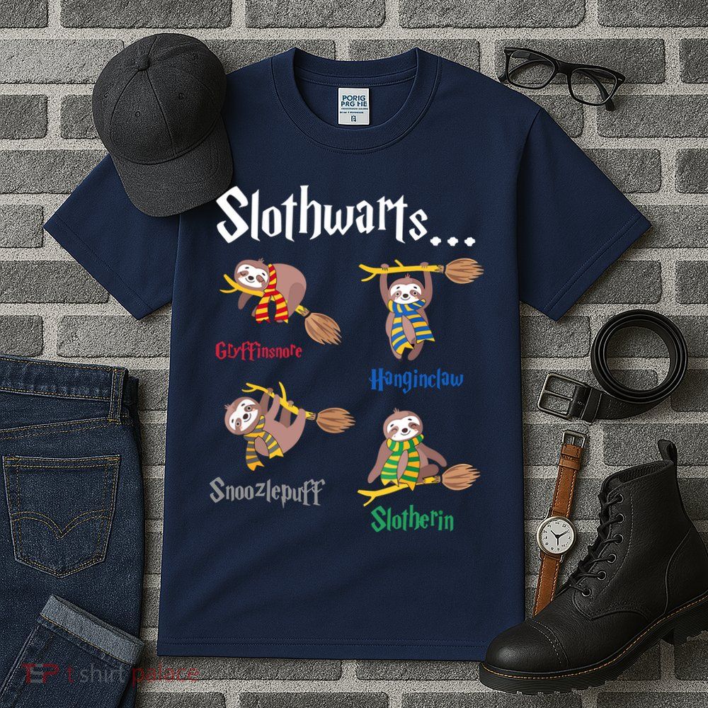 Harry Slothwarts Funny Birthday Gift Sloth Tall T-Shirt