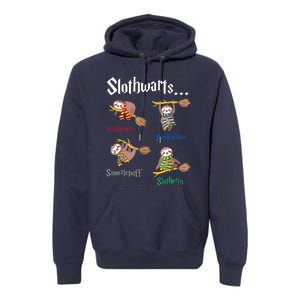 Harry Slothwarts Funny Birthday Gift Sloth Premium Hoodie