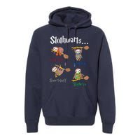 Harry Slothwarts Funny Birthday Gift Sloth Premium Hoodie