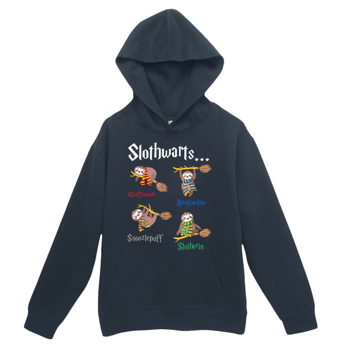 Harry Slothwarts Funny Birthday Gift Sloth Urban Pullover Hoodie