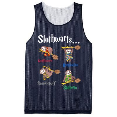 Harry Slothwarts Funny Birthday Gift Sloth Mesh Reversible Basketball Jersey Tank