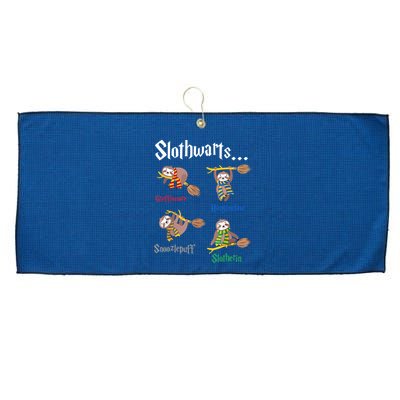Harry Slothwarts Funny Birthday Gift Sloth Large Microfiber Waffle Golf Towel