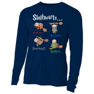 Harry Slothwarts Funny Birthday Gift Sloth Cooling Performance Long Sleeve Crew