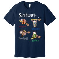 Harry Slothwarts Funny Birthday Gift Sloth Premium T-Shirt