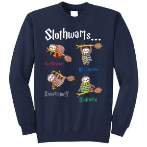 Harry Slothwarts Funny Birthday Gift Sloth Tall Sweatshirt