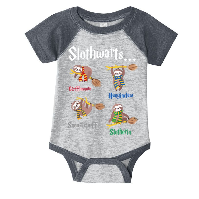 Harry Slothwarts Funny Birthday Gift Sloth Infant Baby Jersey Bodysuit