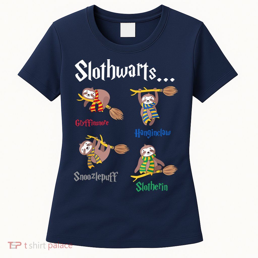 Harry Slothwarts Funny Birthday Gift Sloth Womens T-Shirt