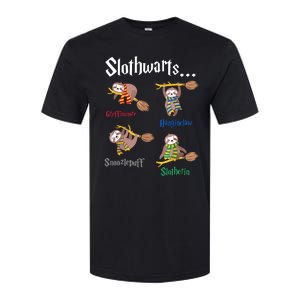 Harry Slothwarts Funny Birthday Gift Sloth Softstyle CVC T-Shirt