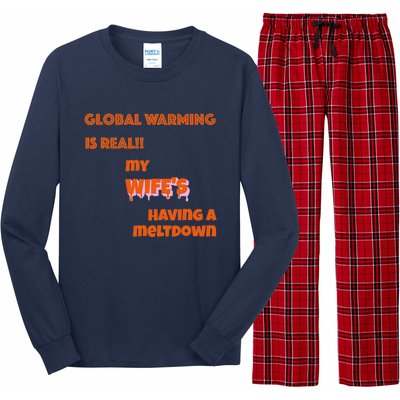 Husband/Wife Sarcasm,'s Funny Global Warming Long Sleeve Pajama Set