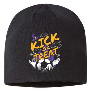 Halloween Shirts For Soccer Players With A Soccer Ball Sustainable Beanie