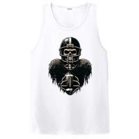 Halloween Skeleton Football Player Spooky Sports Graphic PosiCharge Competitor Tank