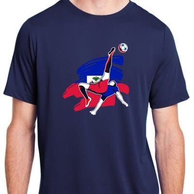 Haiti Soccer Fans Jersey Pride Proud Haitian Football Lovers Adult ChromaSoft Performance T-Shirt