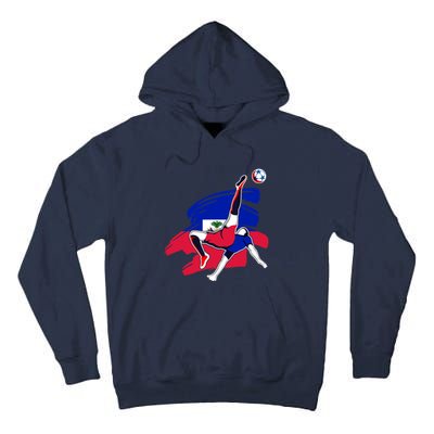 Haiti Soccer Fans Jersey Pride Proud Haitian Football Lovers Tall Hoodie