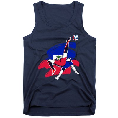 Haiti Soccer Fans Jersey Pride Proud Haitian Football Lovers Tank Top