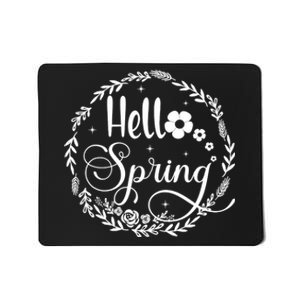 Hello Spring Flowers Sunshine Easter Mousepad