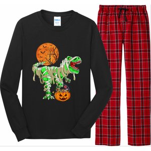 Halloween Shirts for Boy  Dinosaur T-rex Mummy Pumpkin Long Sleeve Pajama Set