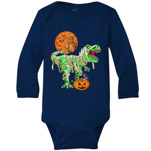 Halloween Shirts for Boy  Dinosaur T-rex Mummy Pumpkin Baby Long Sleeve Bodysuit