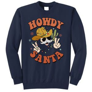 Howdy Santa Funny Cowboy Christmas Xmas Tall Sweatshirt