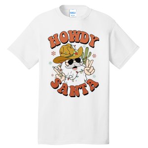 Howdy Santa Funny Cowboy Christmas Xmas Tall T-Shirt